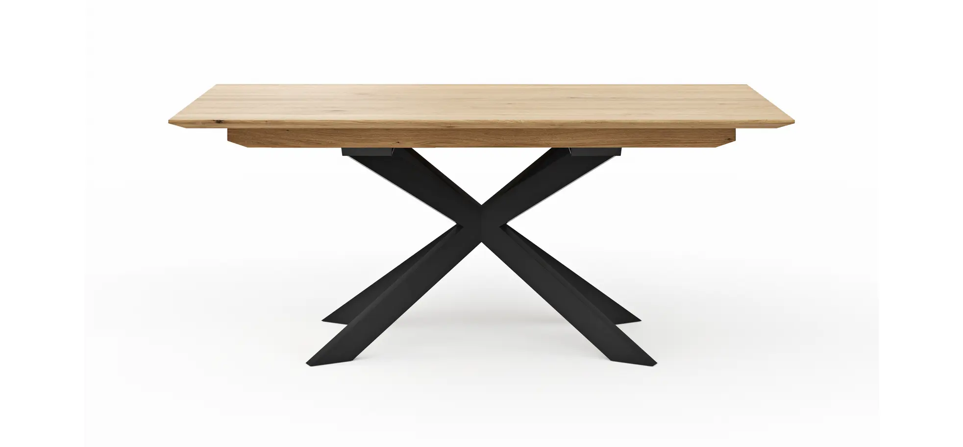 Esstisch Talara Lola - beidseitig ausziehbar, LB ca. 180x90cm, Wildeiche Bianco