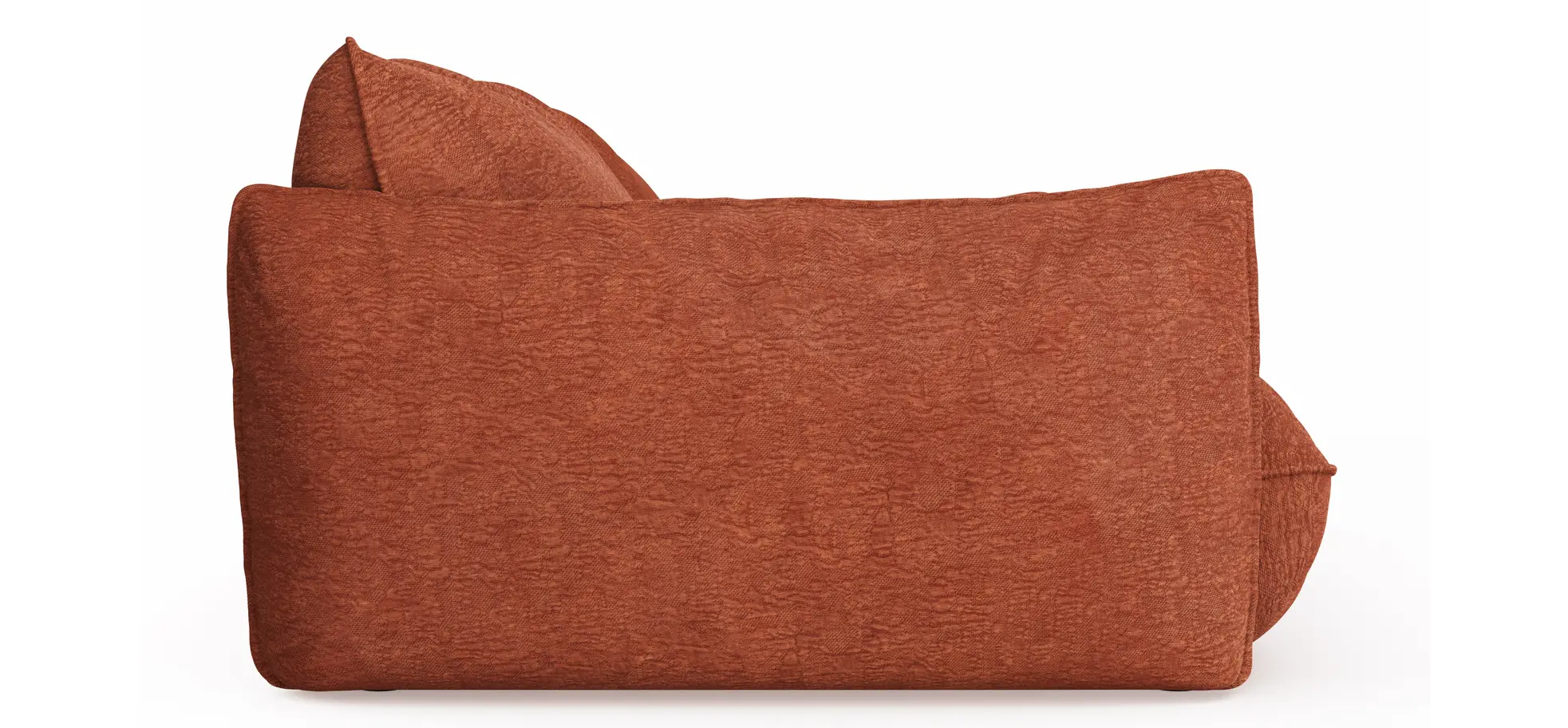 Sofa Fluffy - 4-Sitzer inkl. Rückenlehne verstellbar, Stoff, Kupfer