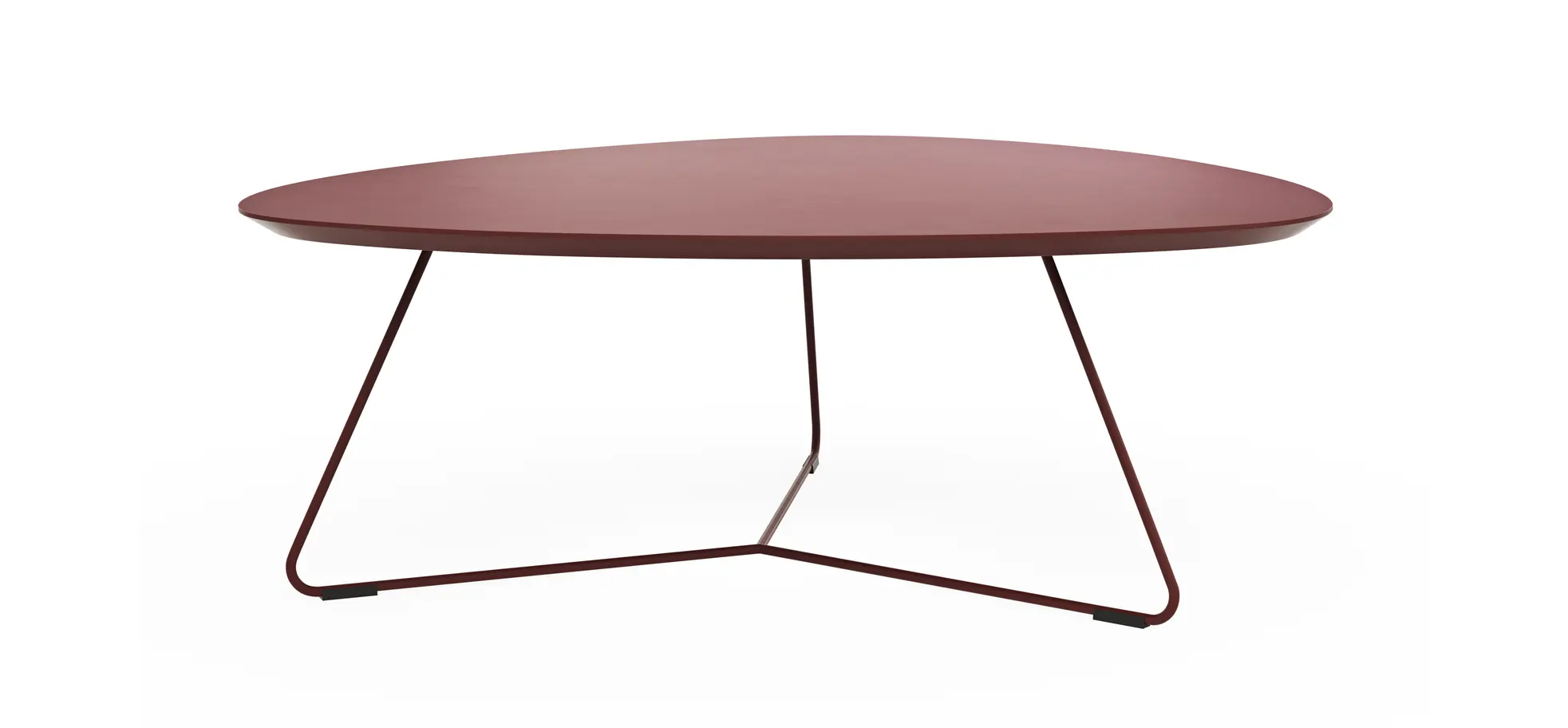 Couchtisch Fano - LBH ca. 87x78x33 cm, Fenix, Bordeaux