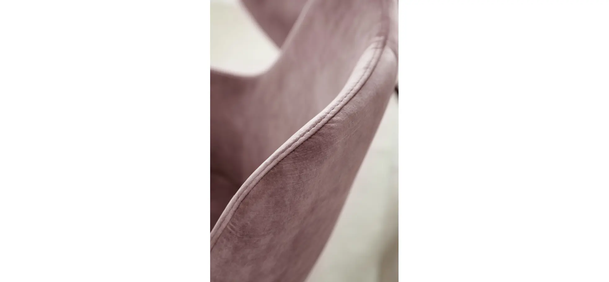 Armlehnstuhl Mis - Drehbar, Stoff, Altrosa, Gestell, Anthrazit