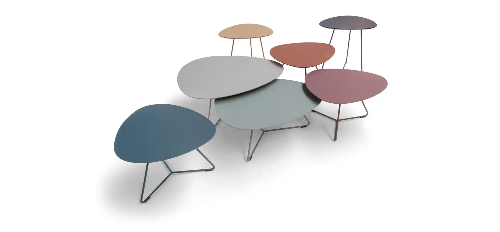 Ecktisch Fano - LBH ca. 59x50x55 cm, Fenix, Bordeaux