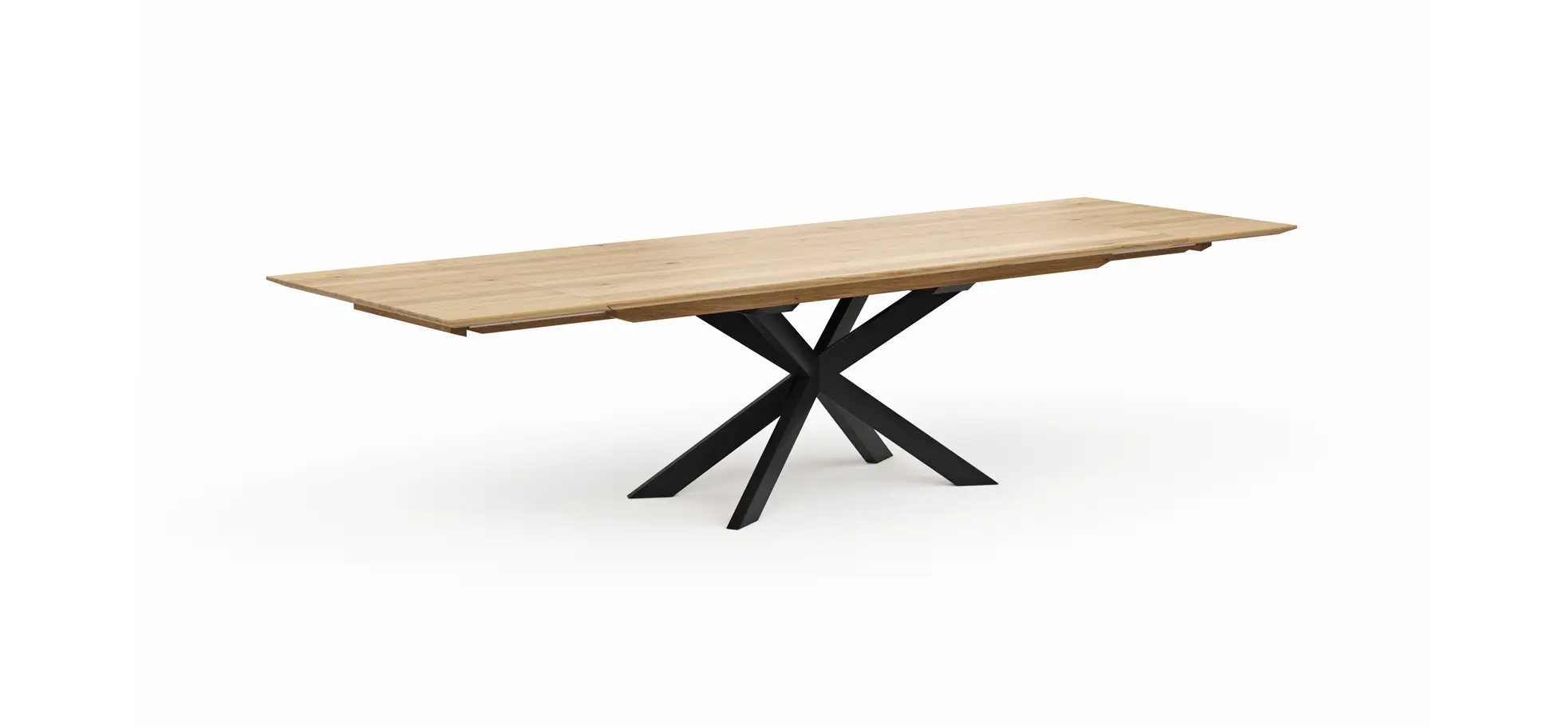 Esstisch Talara Lola - beidseitig ausziehbar, LB ca. 220x100cm, Wildeiche Bianco