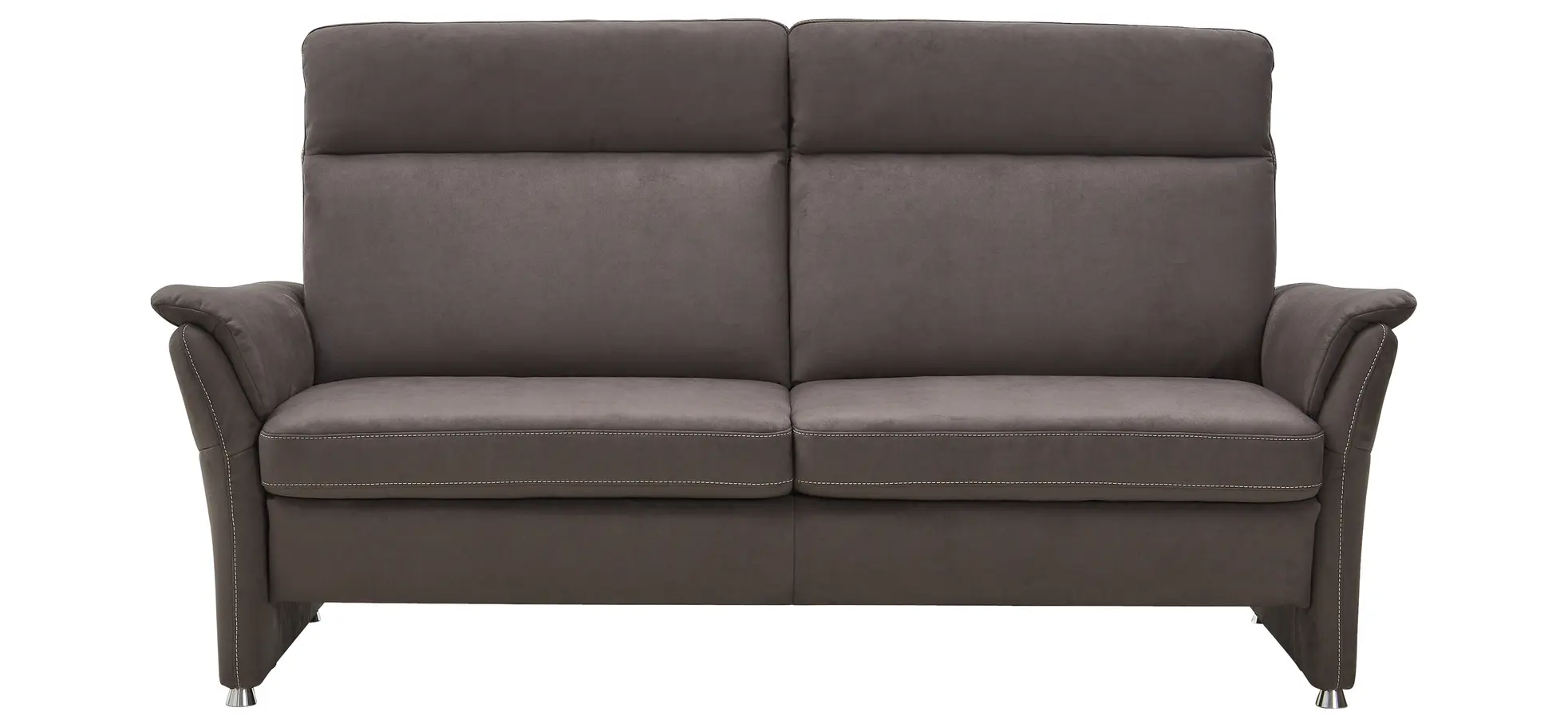 Sofa Arima H - 2-Sitzer inkl. Relaxfunktion (motorisch), Stoff, Dunkelbraun 1010068