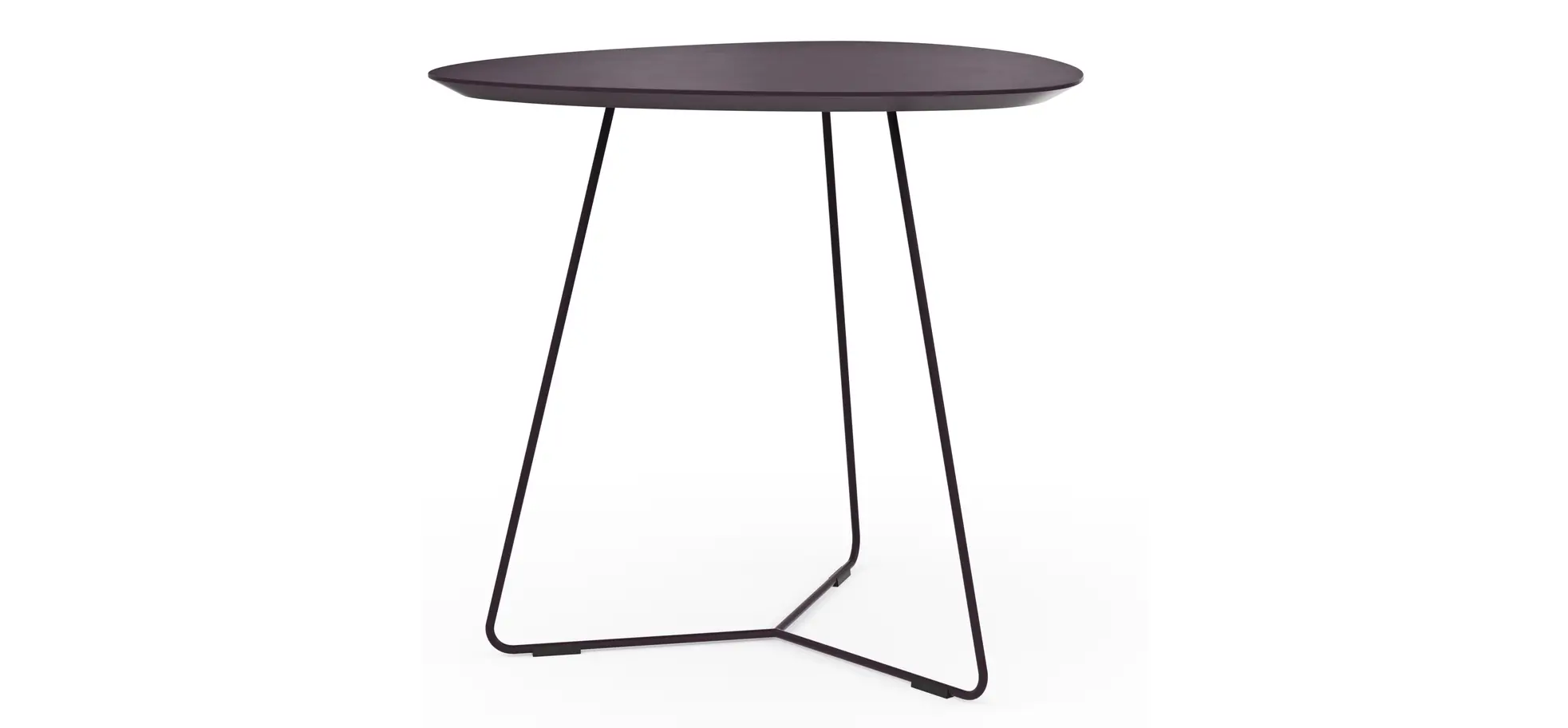 Ecktisch Fano - LBH ca. 59x50x55 cm, Fenix, Aubergine