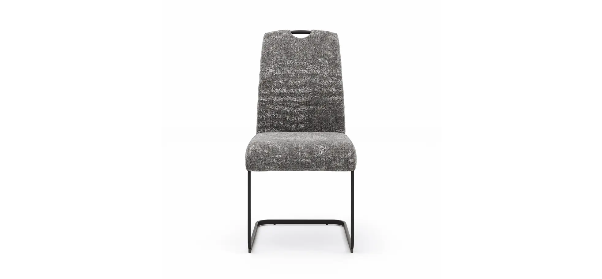 Freischwinger Dinner  - Stoff, Grau