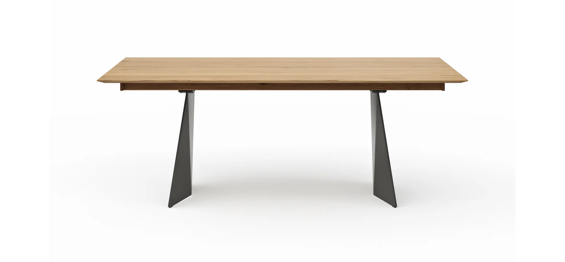 Esstisch 3100 - LB ca. 200x100 cm, beiseitig ausziehbar, Asteiche massiv, Geölt