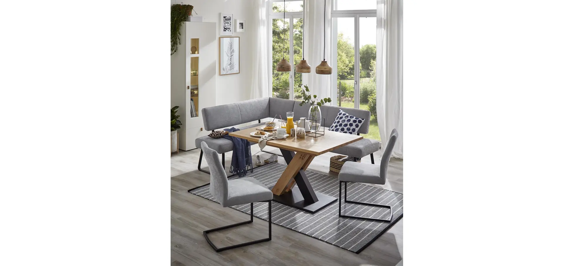 Esstisch Dinner - ausziehbar, LB ca. 130x90cm, Wildeiche massiv