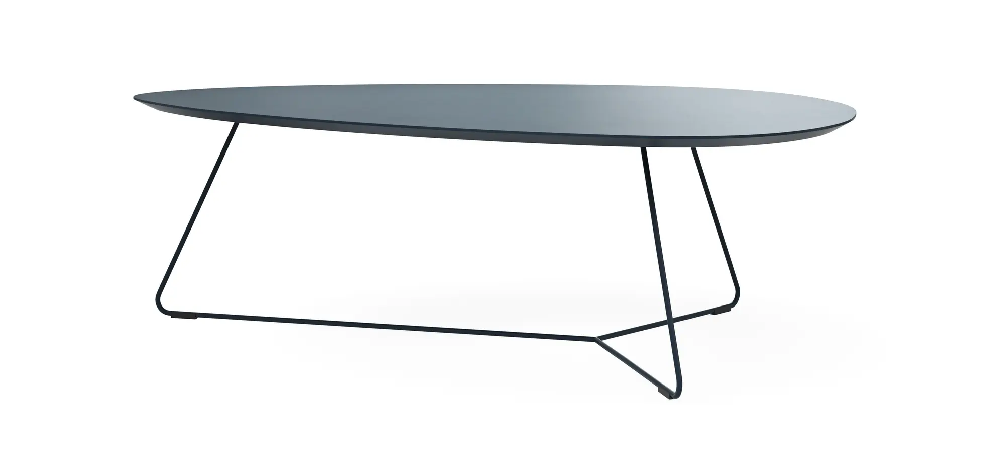 Couchtisch Fano - LBH ca. 121x75x38 cm, Fenix, Dunkelblau