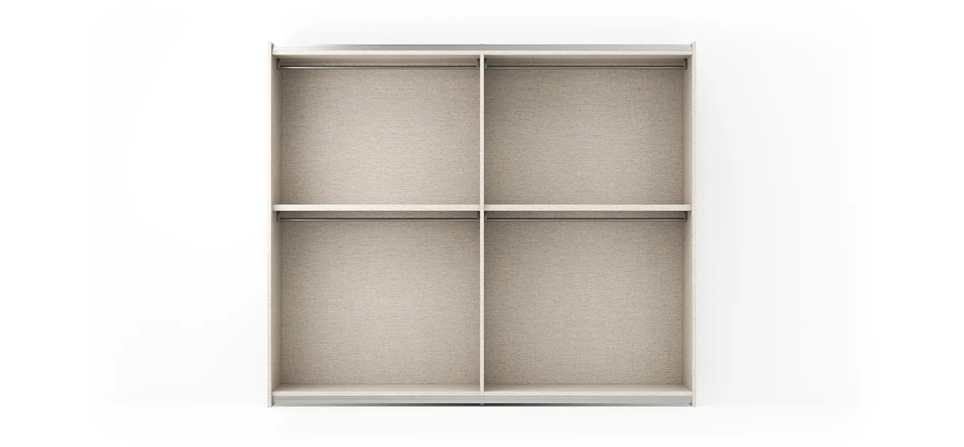 Schiebetürenschrank Loretto - B ca. 280 cm, Lack matt, Perlmutt