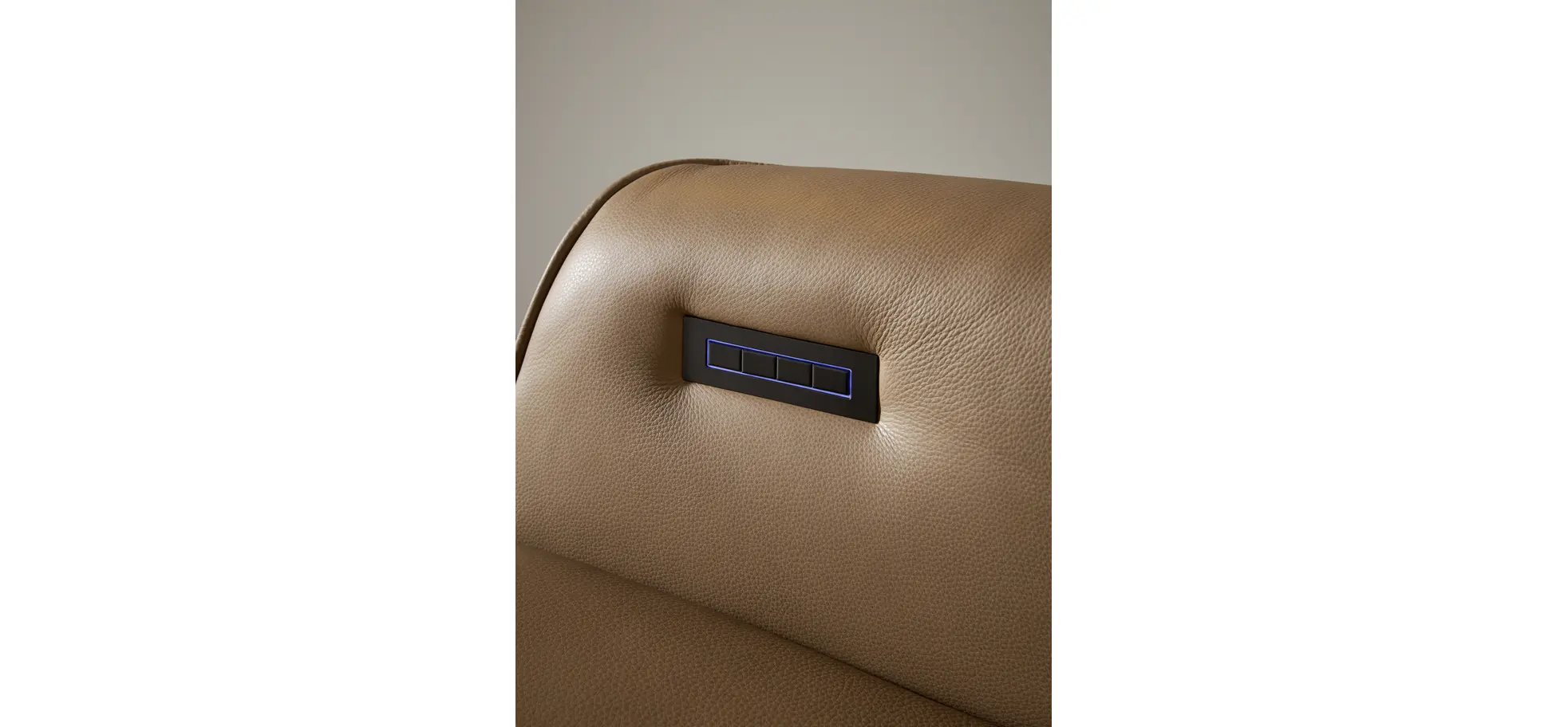 Relaxsessel Riposo - inkl. motorischer Relaxfunktion, Leder, Braun