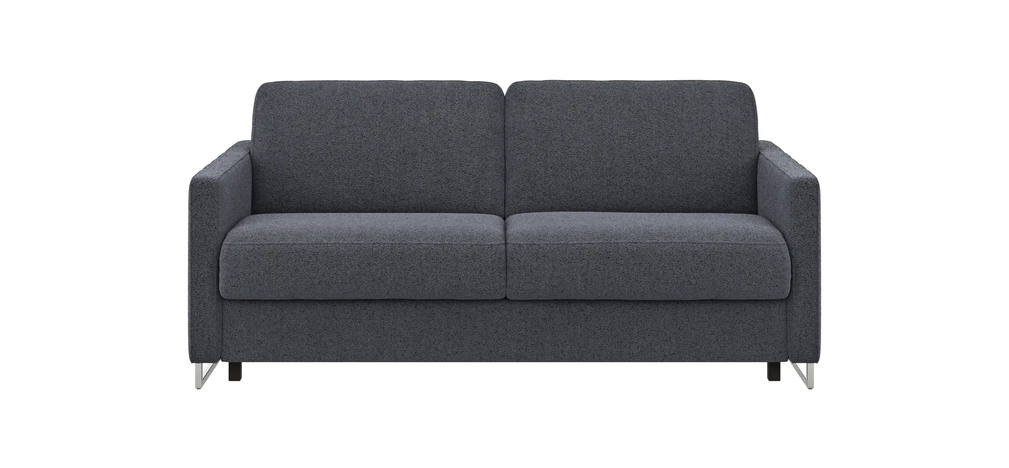 Sofa Nuoro - 2,5-Sitzer inkl. Schlaffunktion, Armlehne mit Kufe, Stoff, Eisblau 109137