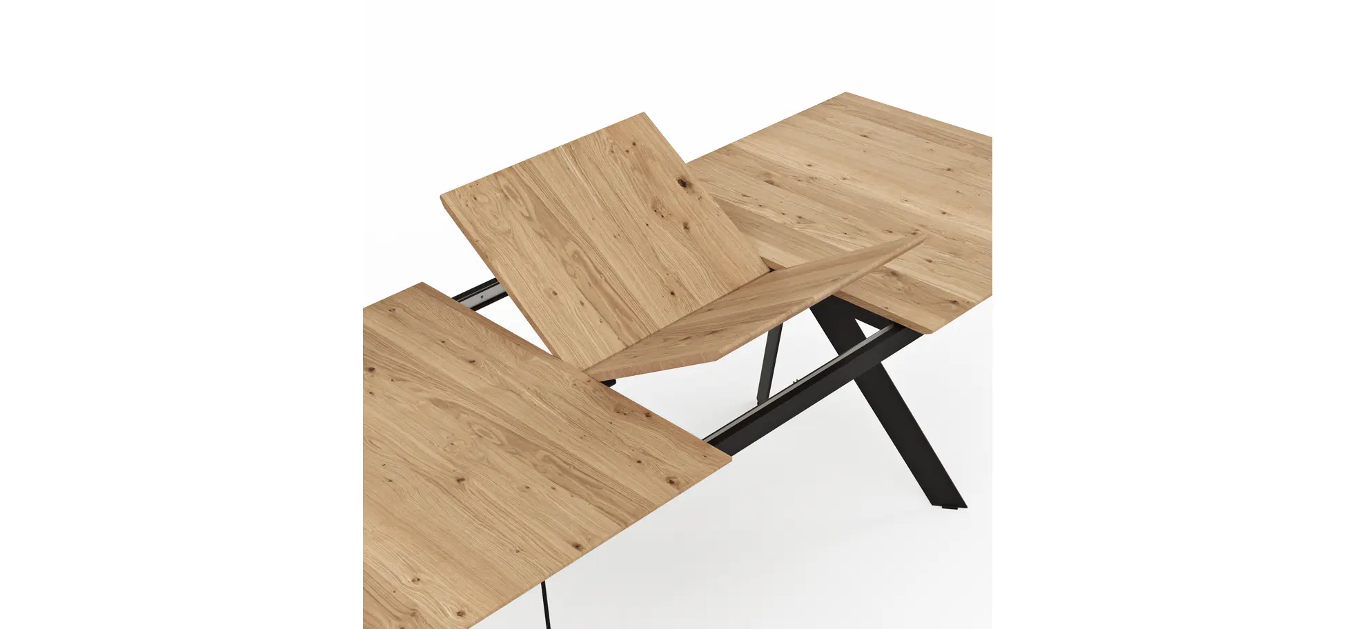 Esstisch Dinner - ausziehbar, LB ca. 180x100 cm, Eiche massiv