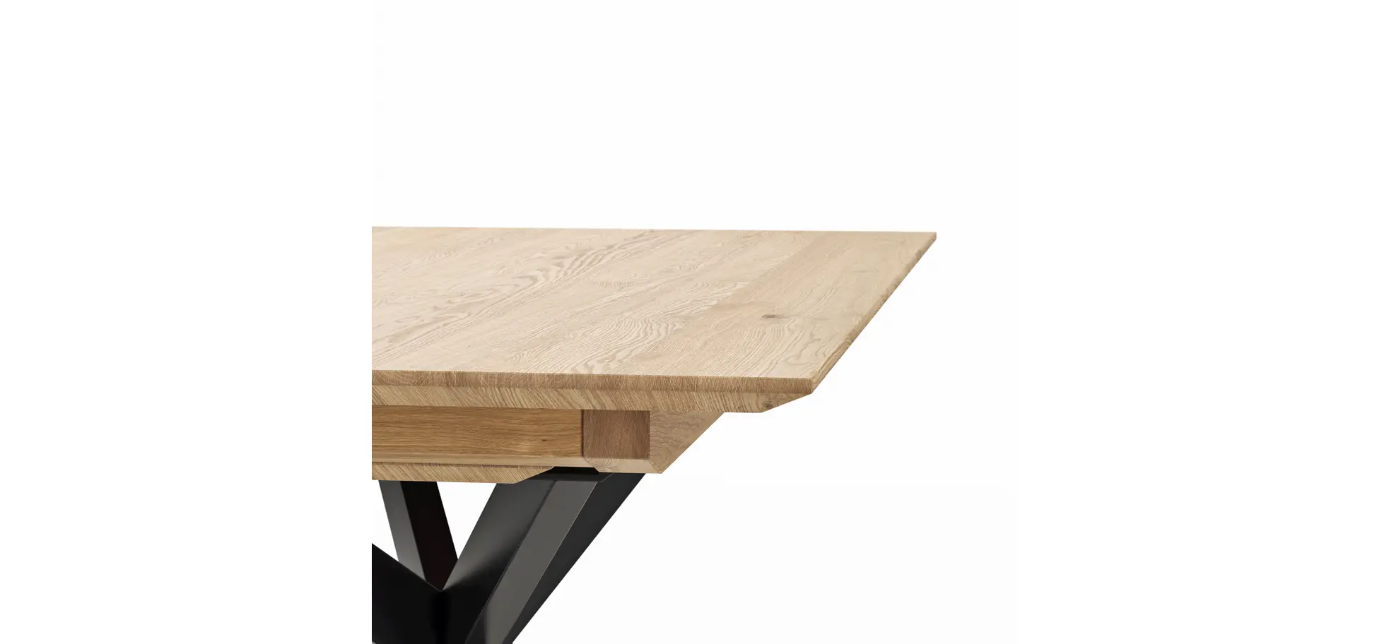 Esstisch Talara Lola - ausziehbar, LB ca. 160x90cm, Wildeiche Bianco