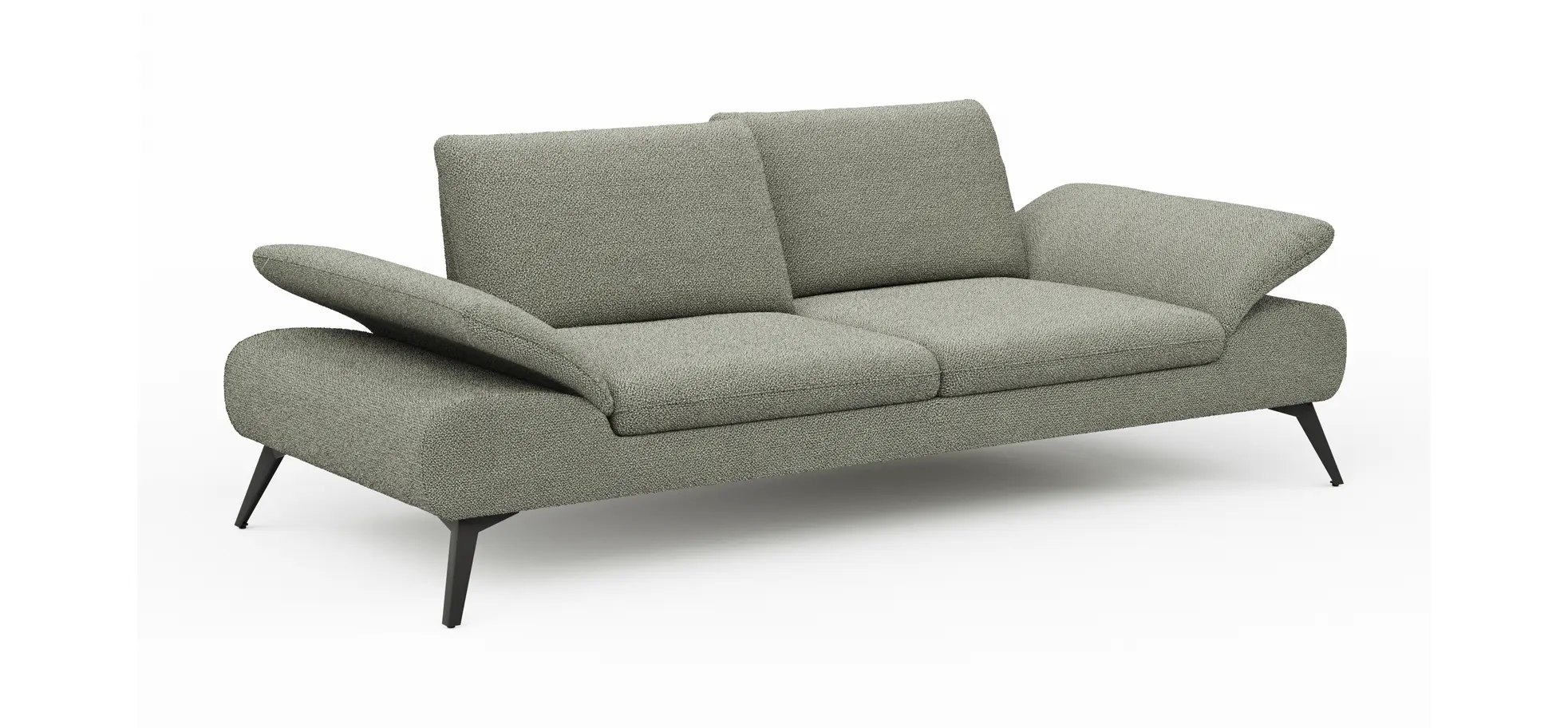 Sofa Collina - 3-Sitzer, Stoff, Eukalyptus