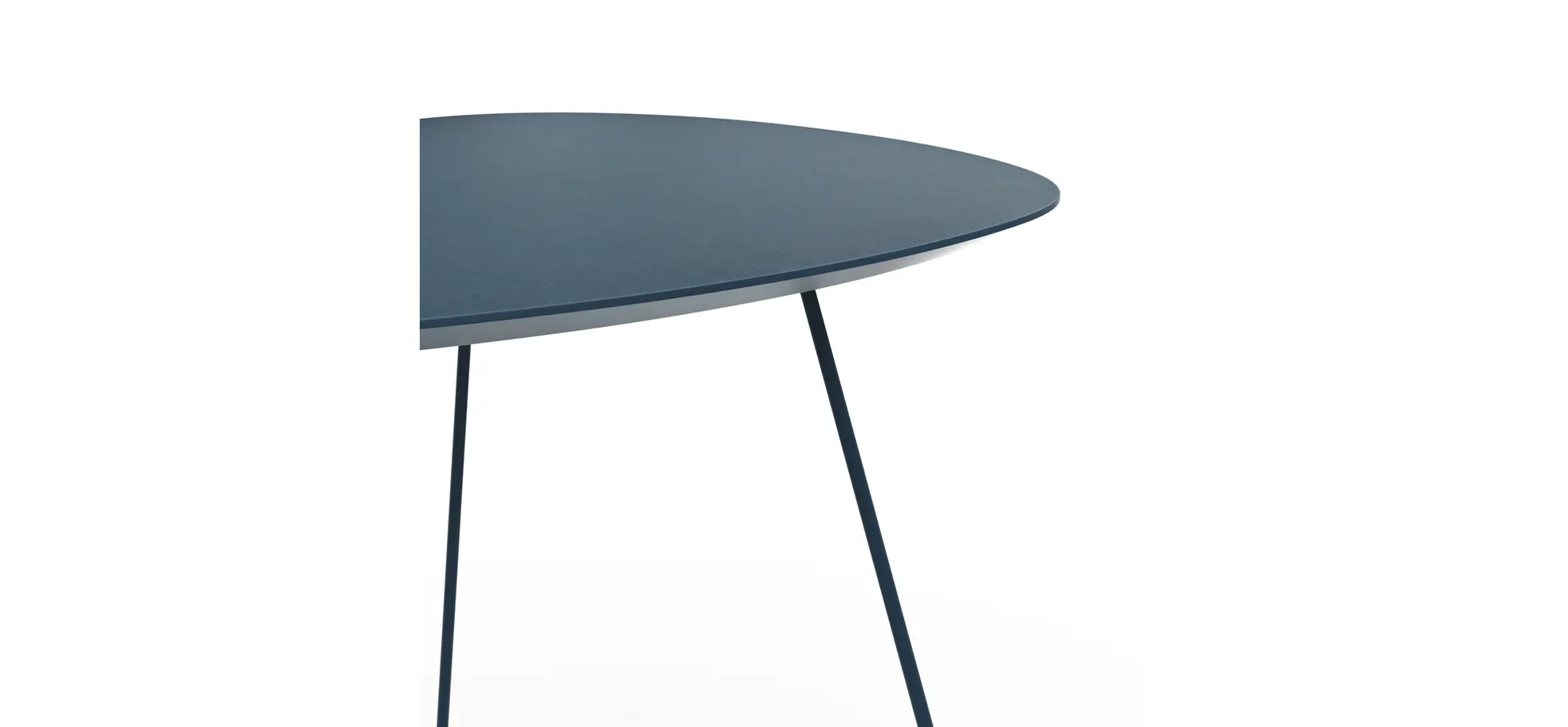 Ecktisch Fano - LBH ca. 59x50x50 cm, Fenix, Dunkelblau