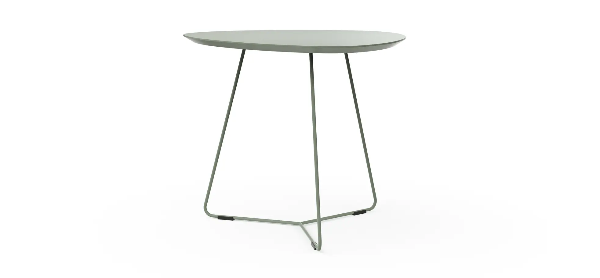 Ecktisch Fano - LBH ca. 59x50x50 cm, Fenix, Olivgrün