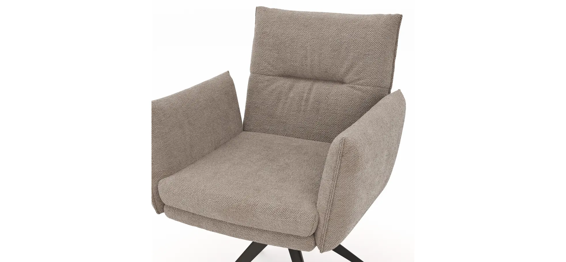 Armlehnstuhl Coscino - Stoff, Grau