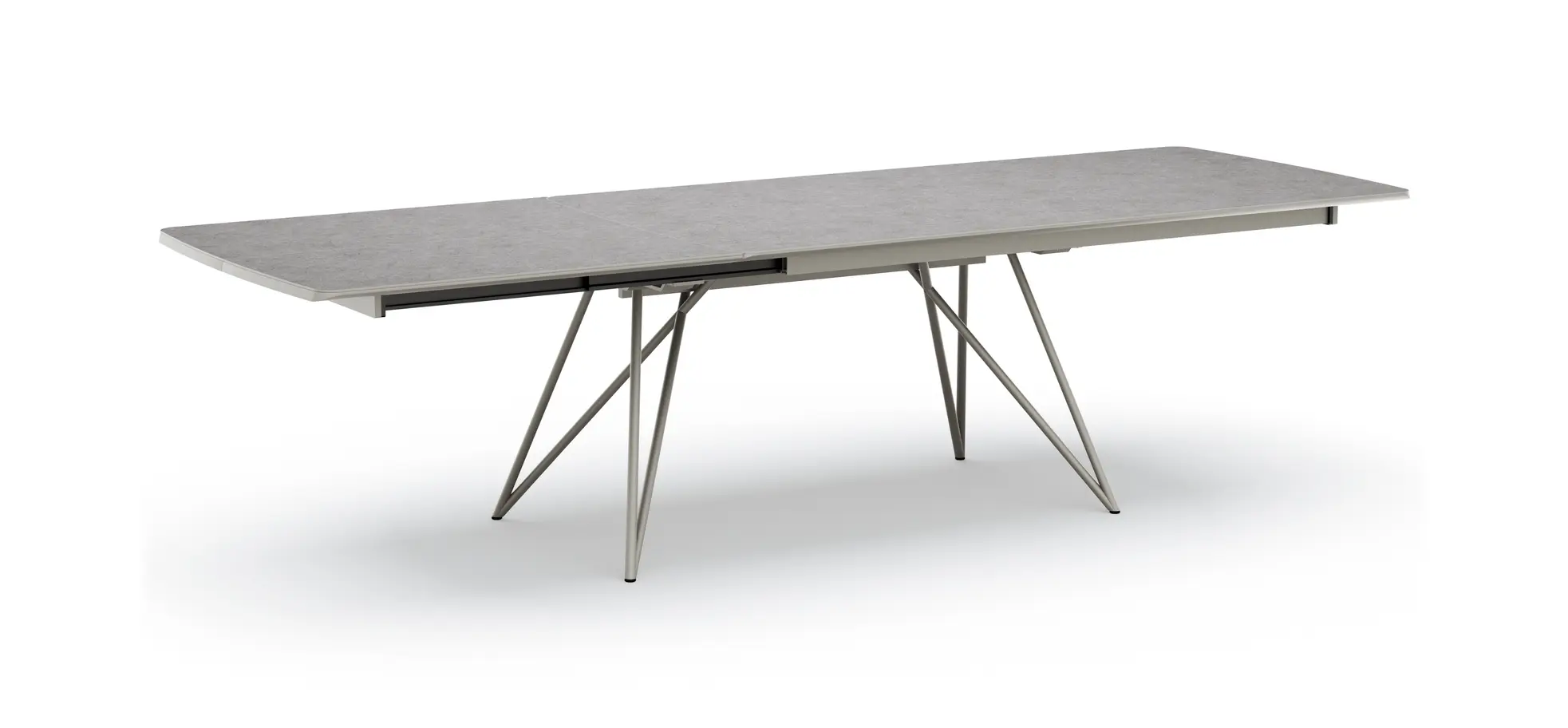 Esstisch Sedana - ausziehbar, LB ca. 200x100 cm, HPL, Grau