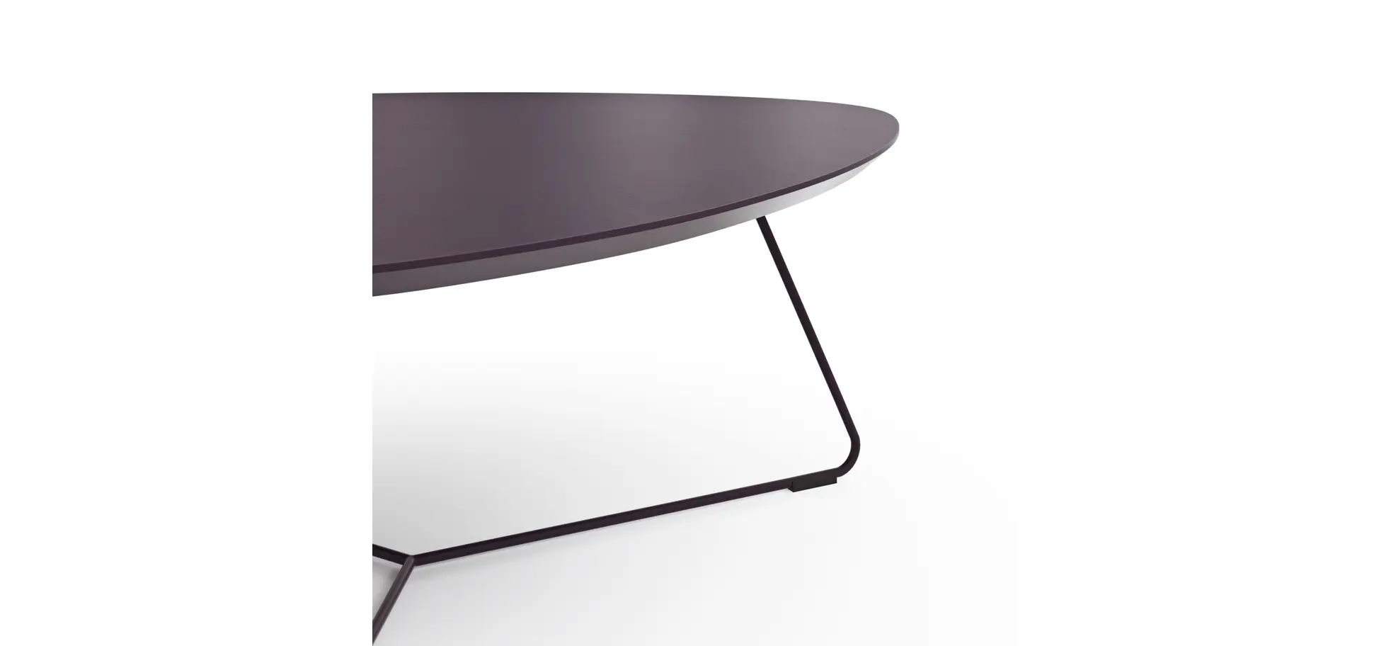 Couchtisch Fano - LBH ca. 87x78x33 cm, Fenix, Aubergine