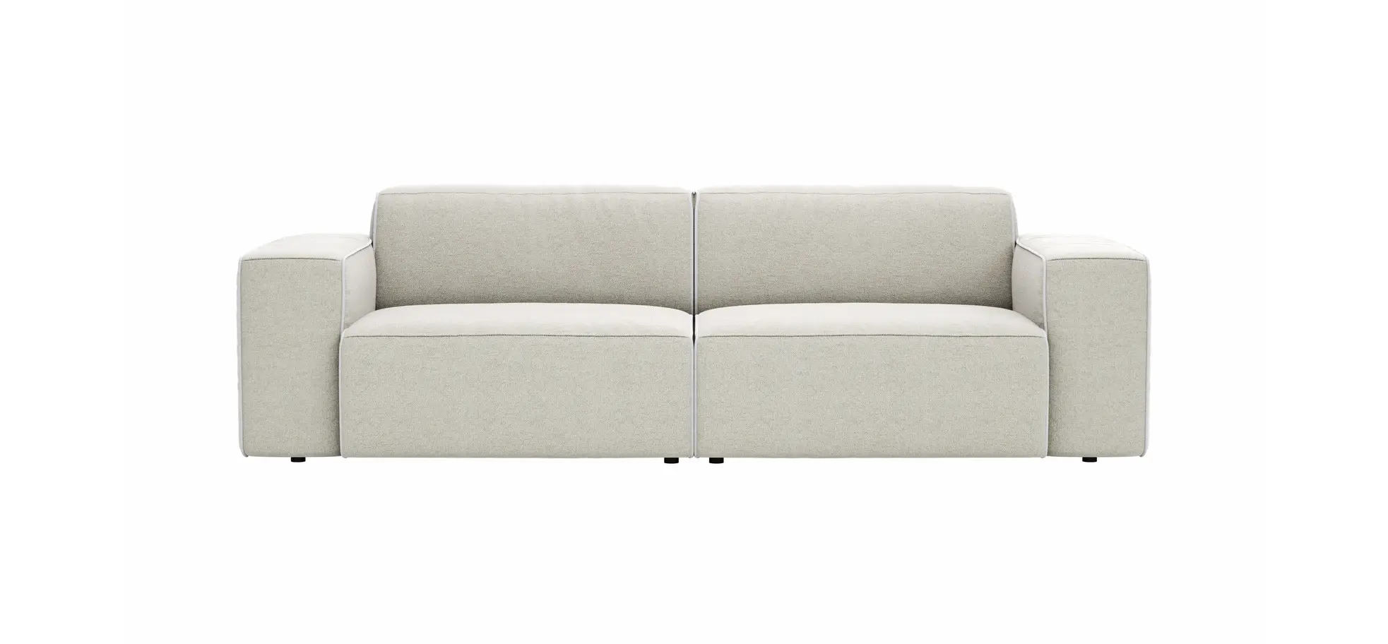 Sofa Elementos - 3-Sitzer, Stoff, Natur 137990