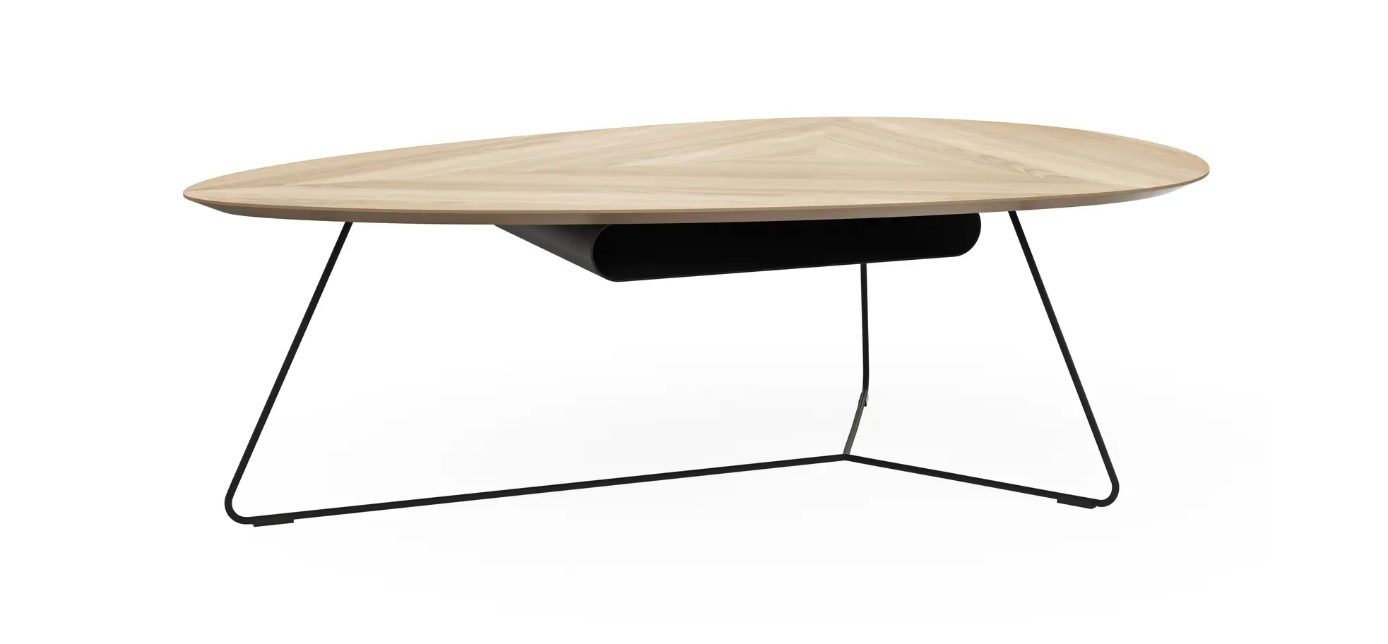 Couchtisch Fano - LBH ca. 121x75x38 cm, Eiche natur, Furnier