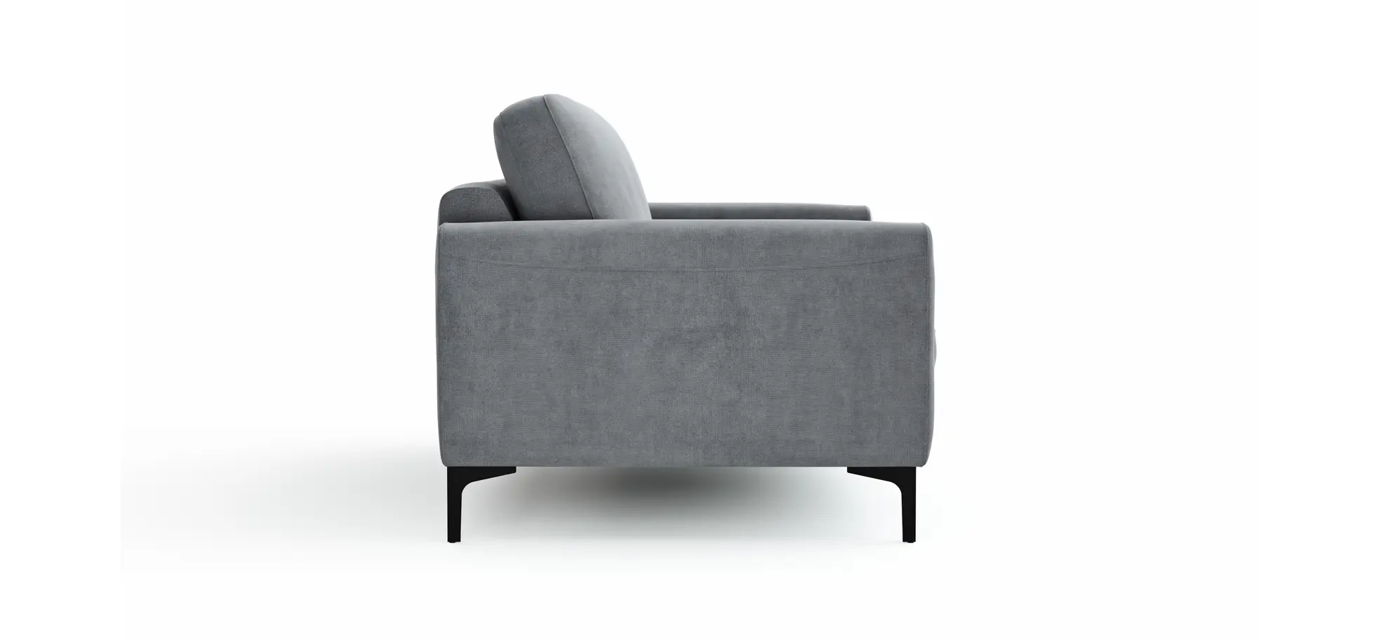 Sofa Oviedo - 2-Sitzer, Stoff, Grau