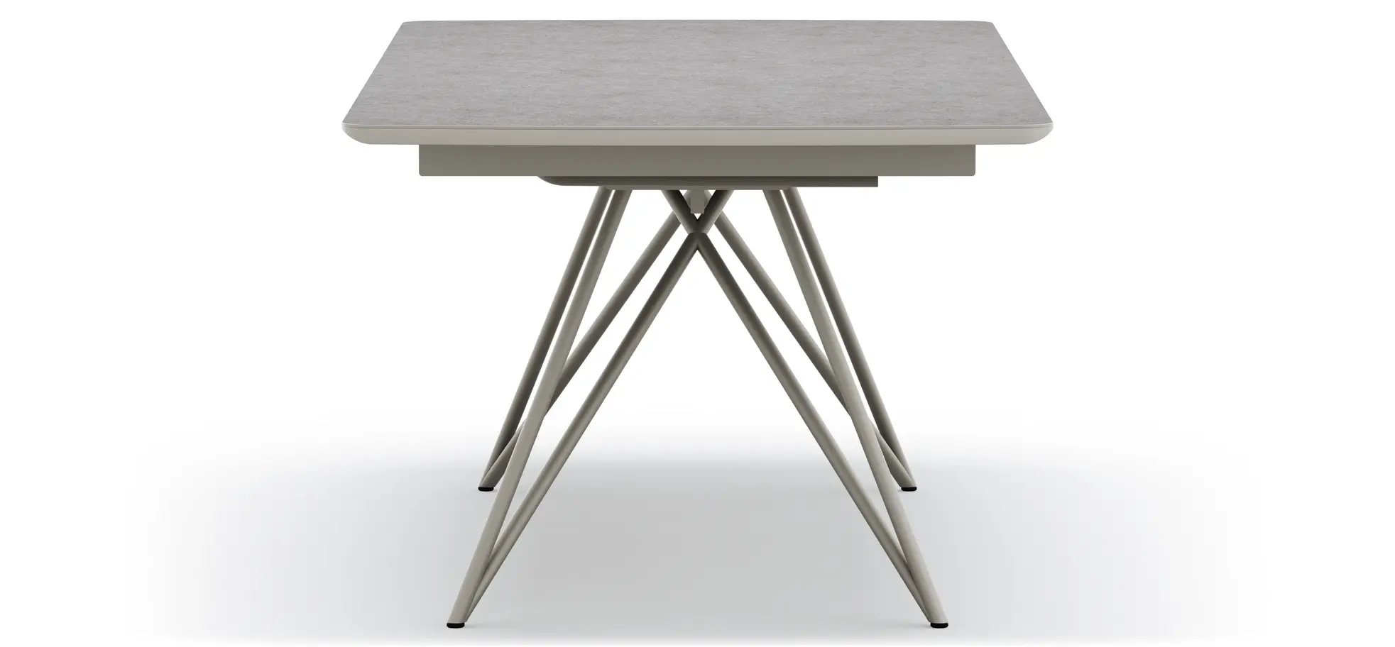 Esstisch Sedana - ausziehbar, LB ca. 200x100 cm, HPL, Grau