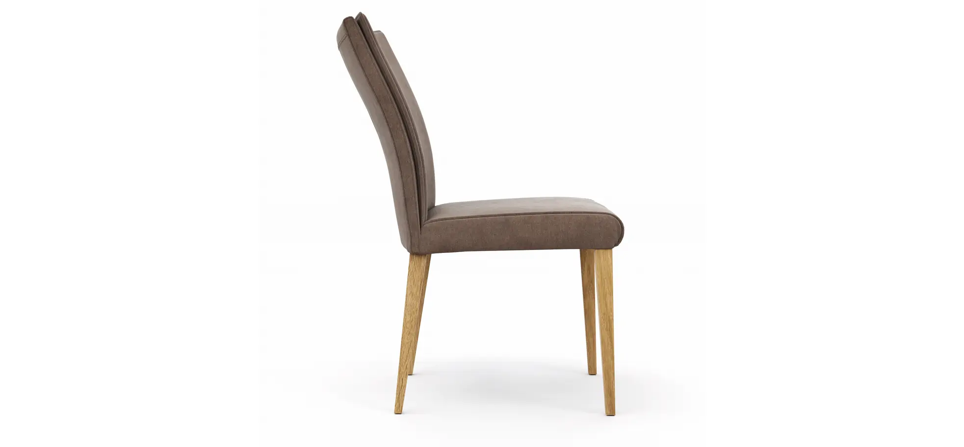 Stuhl Florea - Stoff, Dunkelbraun