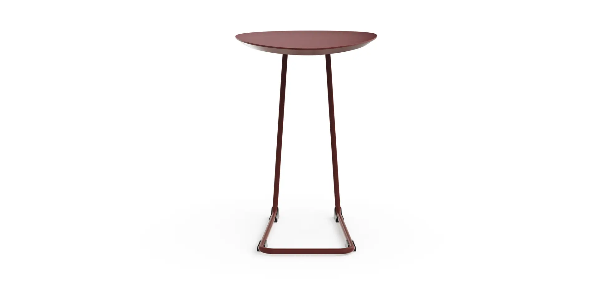 Sofatisch Fano - LBH ca. 57x39x54 cm, Fenix, Bordeaux