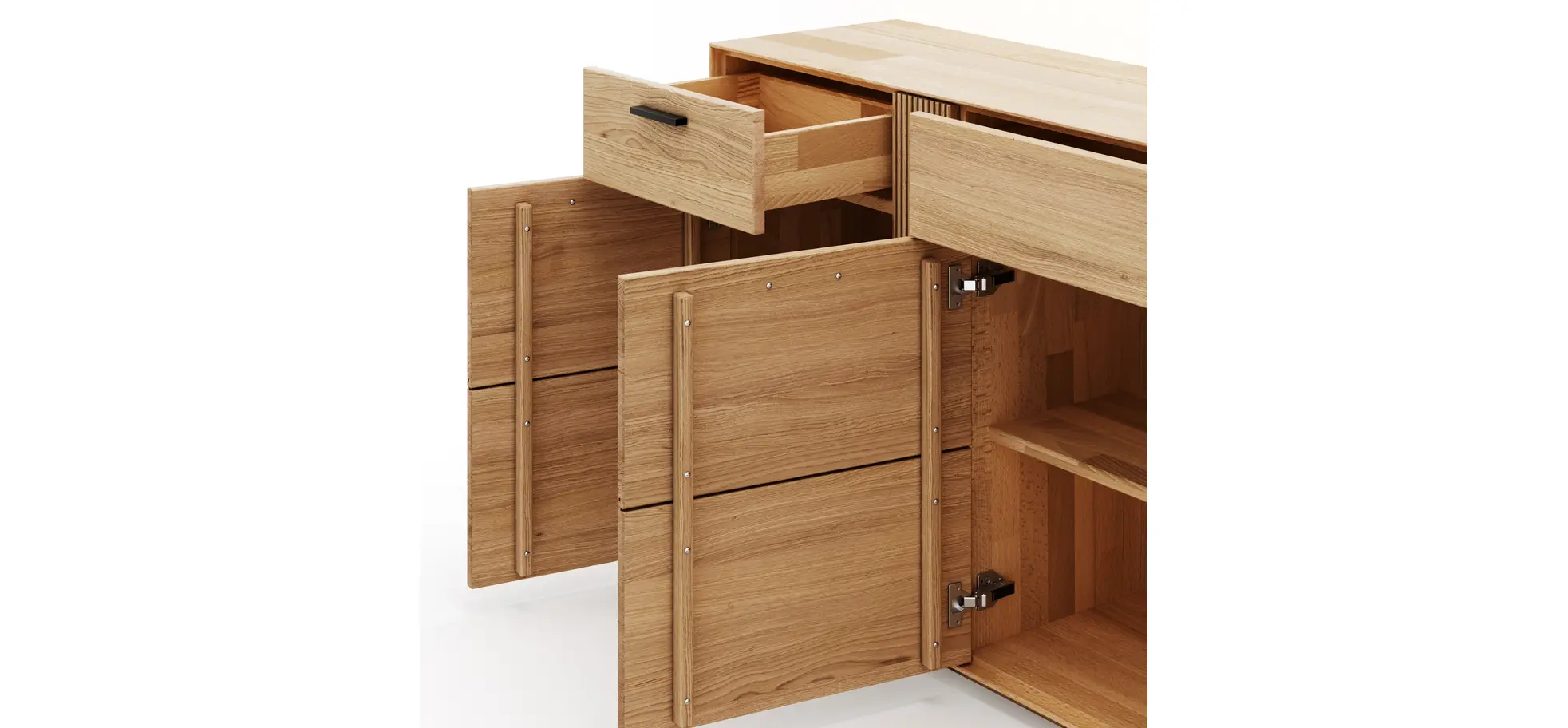 Sideboard Estana - Eiche massiv, legno