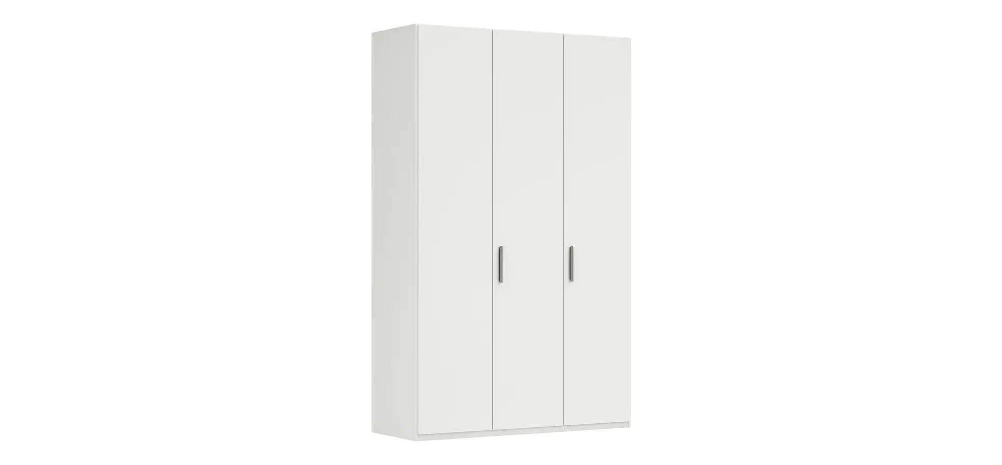 Drehtürenschrank Viana - B. ca. 151 cm, Lack, Weiß