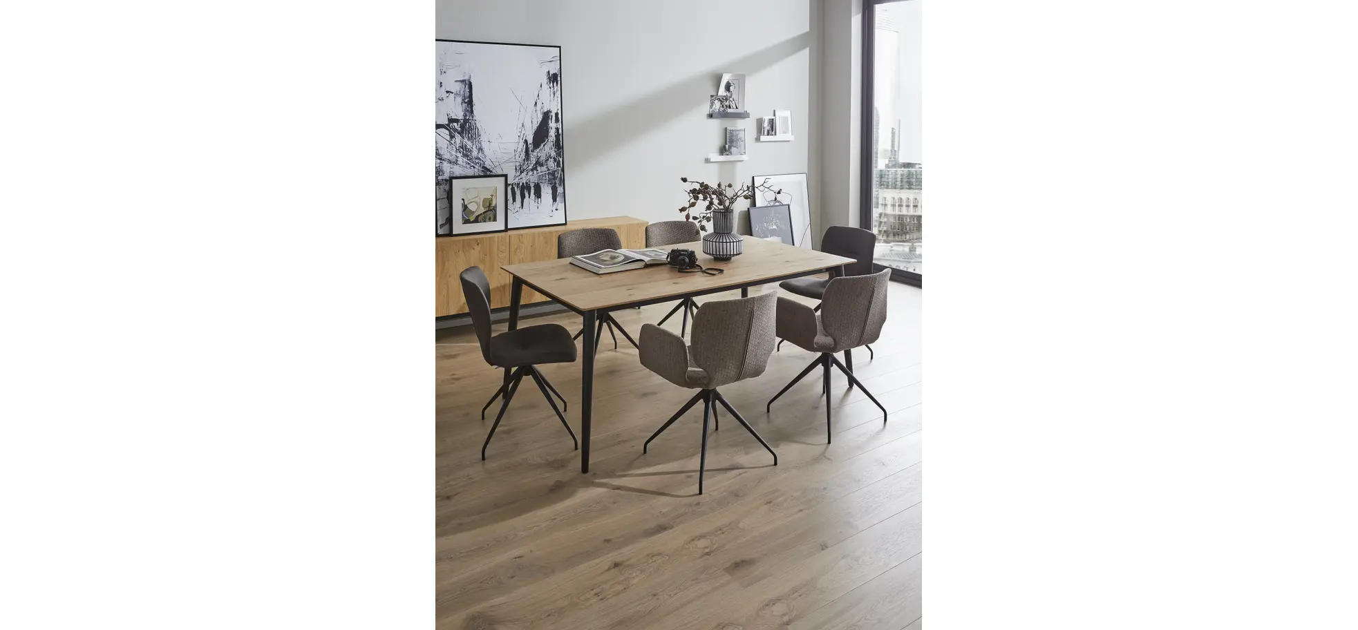 Esstische Saltino - LB ca. 180x100 cm, Wildeiche massiv