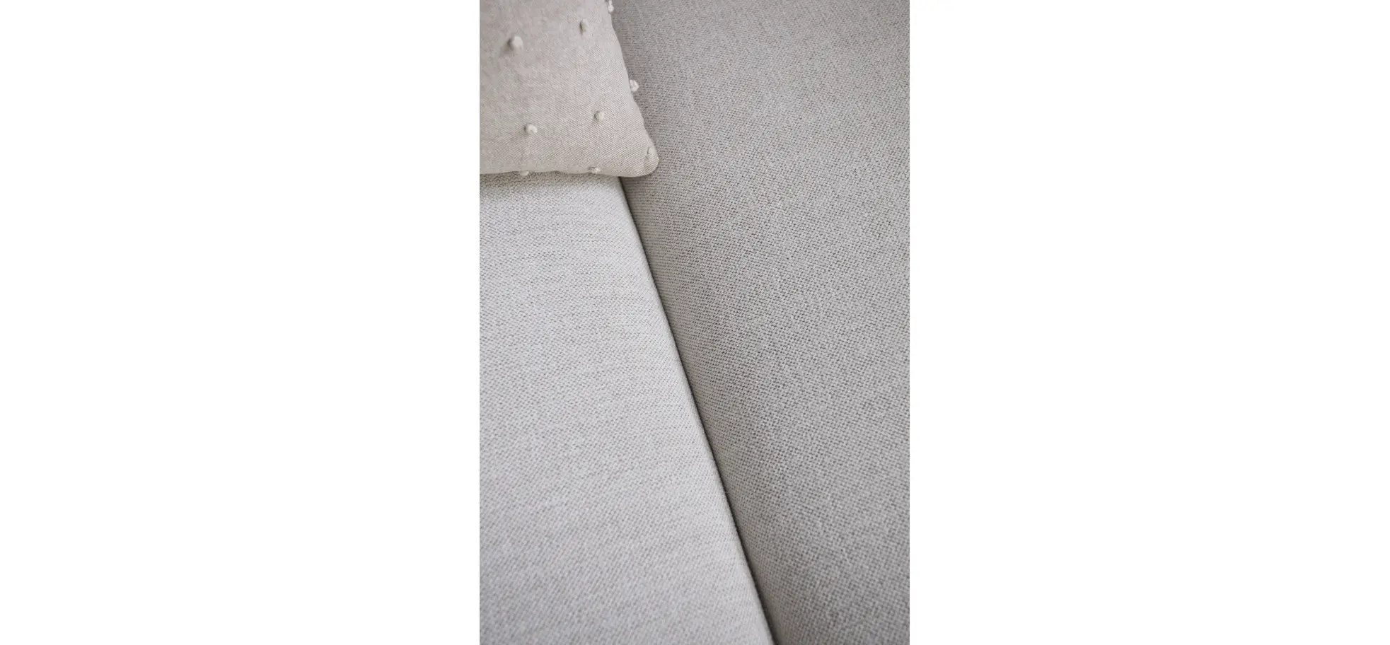 Ecksofa Felipa - Ecke links mit 2,5-Sitzer inkl. Kopfteil verstellbar, Stoff, Natur