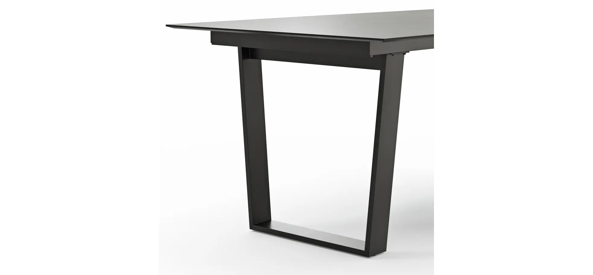 Esstisch Dinner - LB ca. 200x95 cm, Kunststoff, Grau