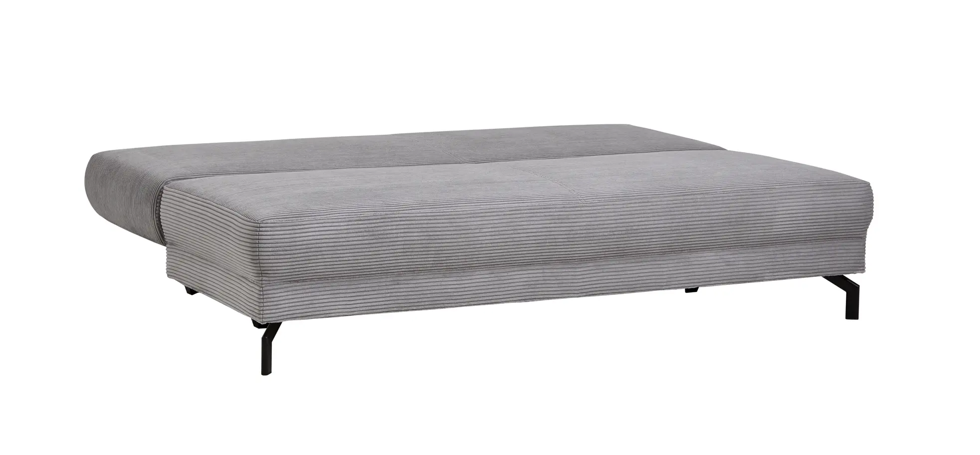 Schlafsofa Salema - 3-Sitzer mit Schlaffunktion (Liegefläche ca. 150x200cm), Stoff, Hellgrau