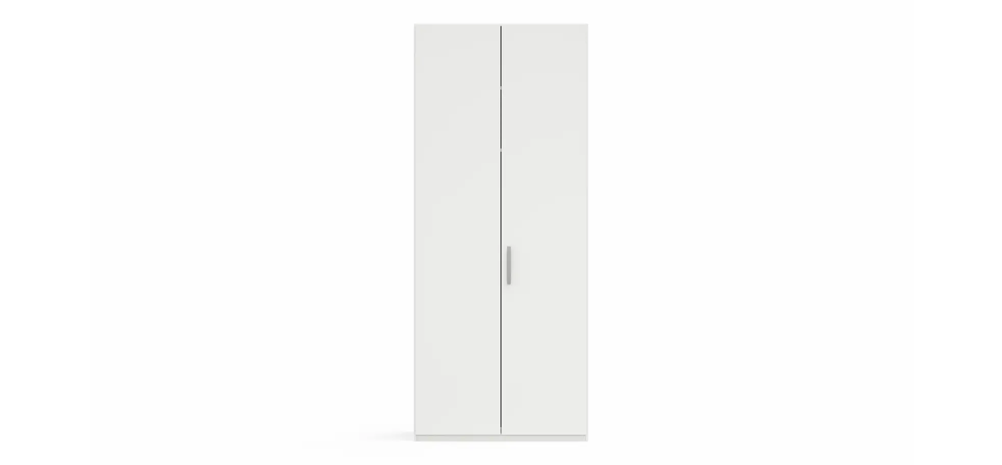 Drehtürenschrank Viana - B. ca. 101 cm, Lack, Weiß