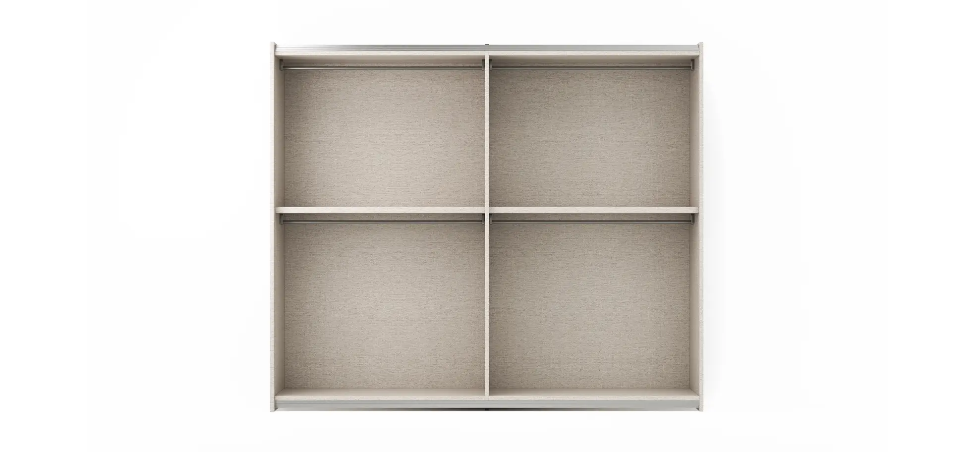 Schiebetürenschrank Loretto - B ca. 280 cm, Lack matt, Salbeigrün