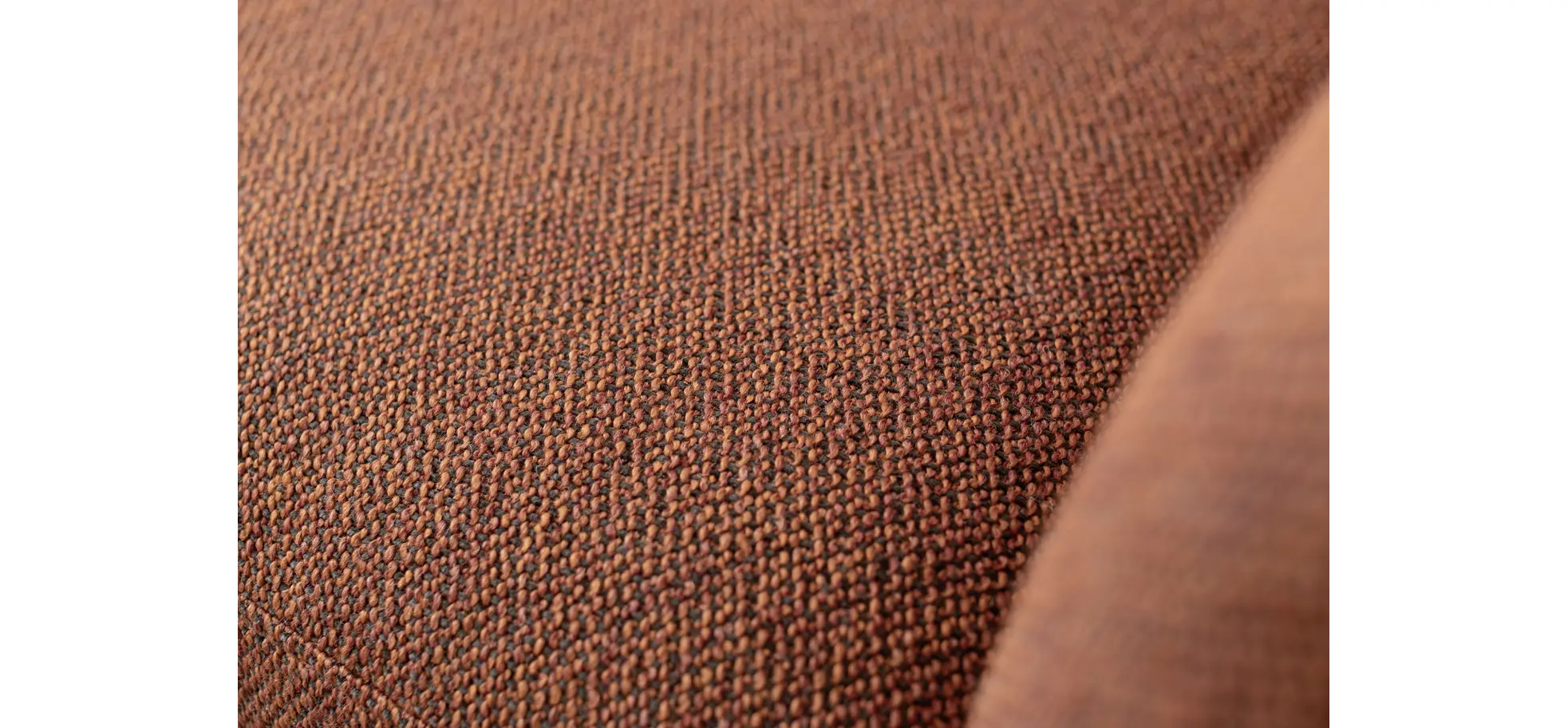 Ecksofa Enna - Longchair links mit 1,75-Sitzer, Stoff, Terracotta