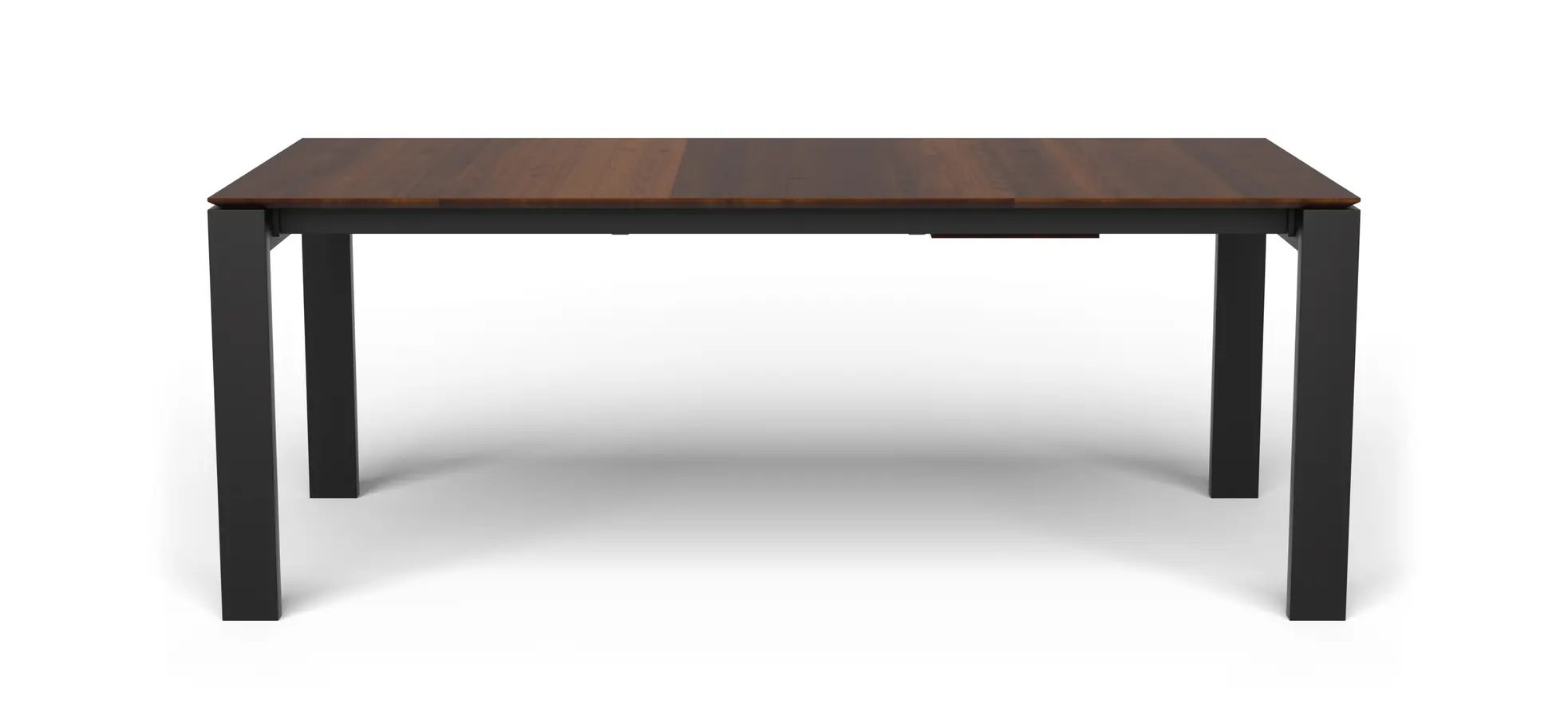 Esstisch 3400 - ausziehbar, LB ca. 200x100 cm, Nussbaum massiv