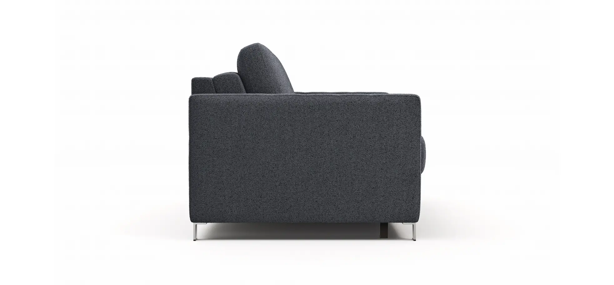 Sofa Nuoro - 2,5-Sitzer inkl. Schlaffunktion, Armlehne schmal, Stoff, Eisblau