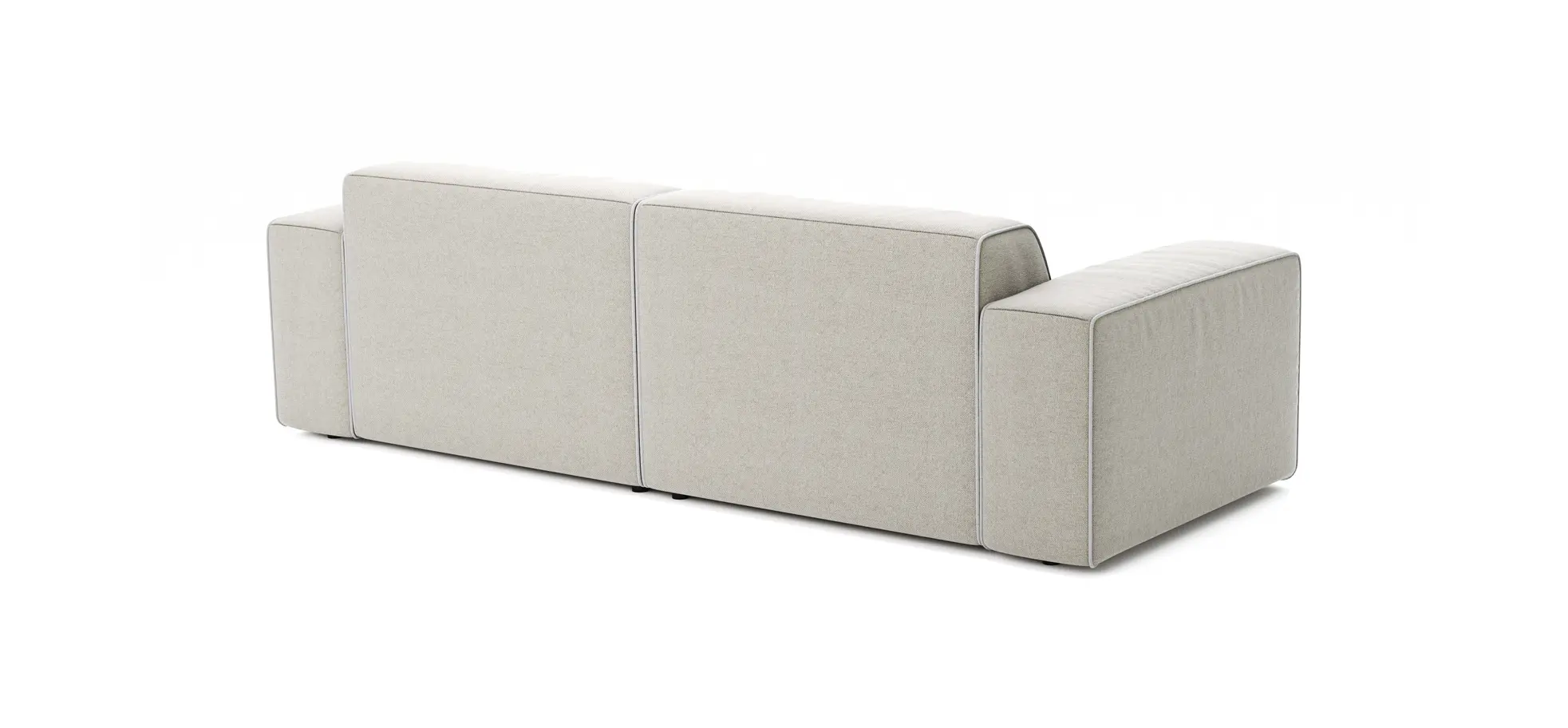 Sofa Elementos - 3-Sitzer, Stoff, Natur