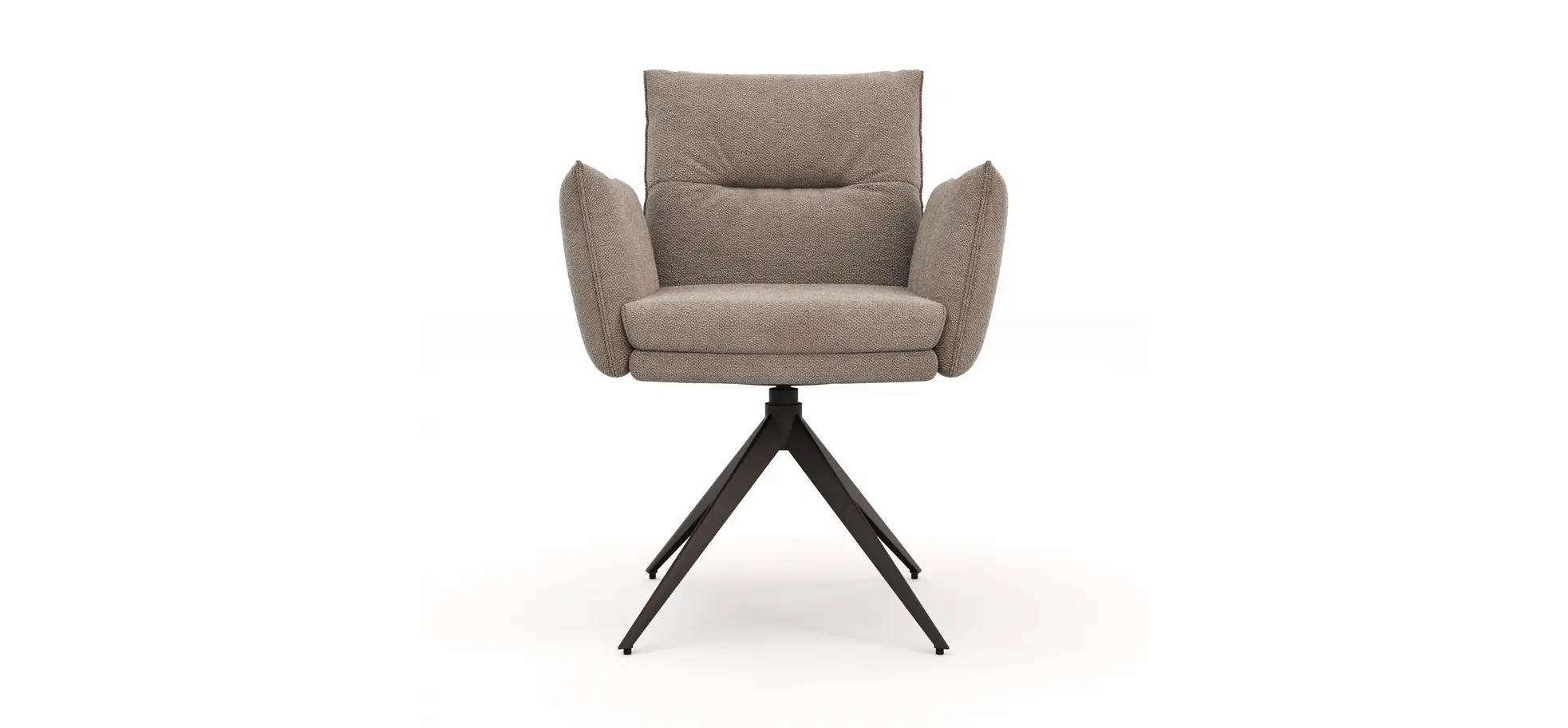 Armlehnstuhl Coscino - Stoff, Grau