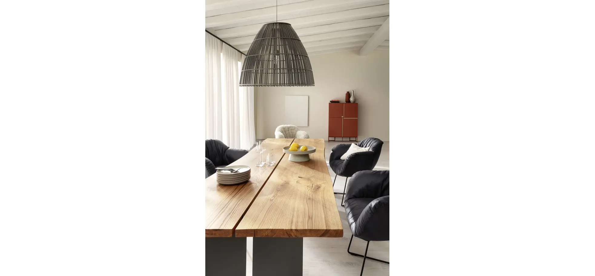 Dinnerchair Sevano - Leder, Anthrazit