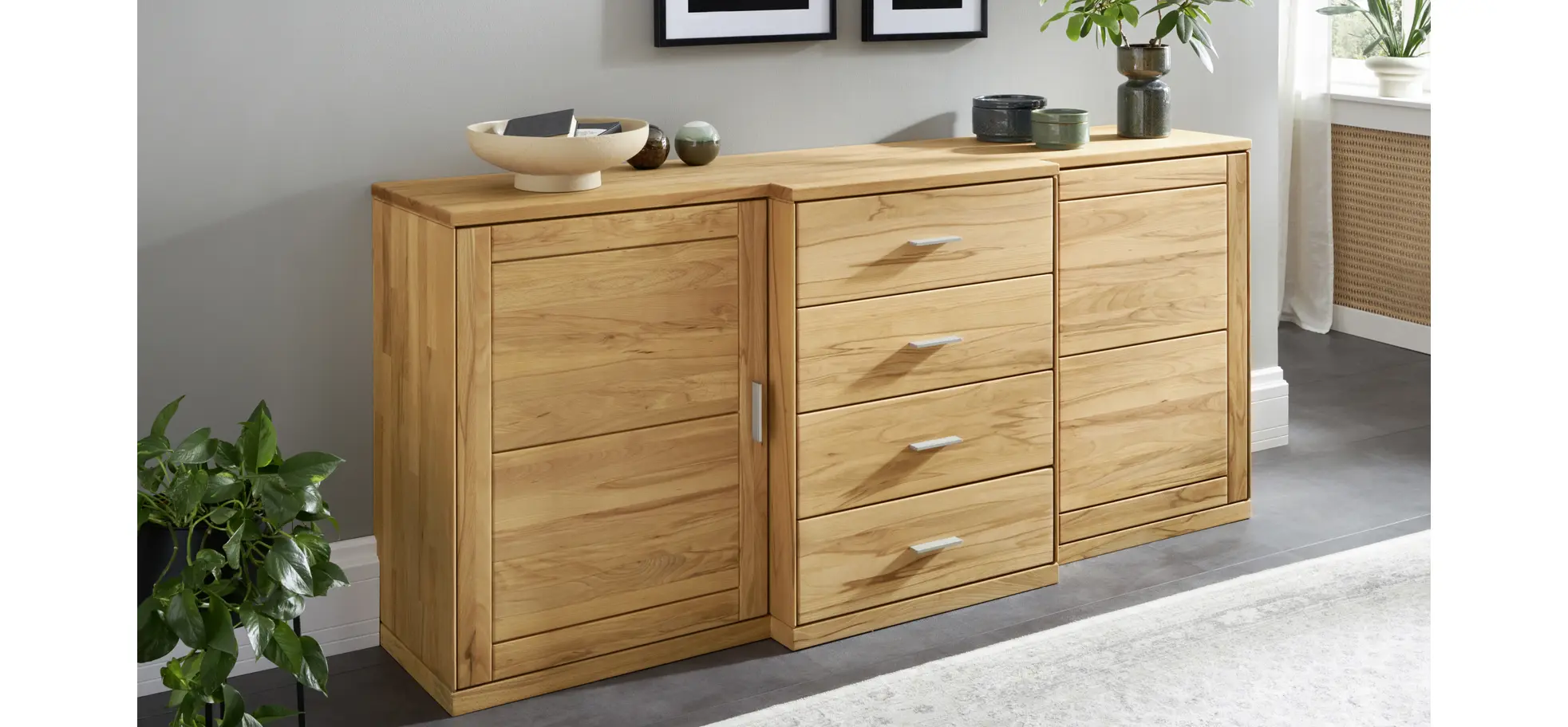 Sideboard Faro 6.0 - Kernbuche massiv, natur geölt