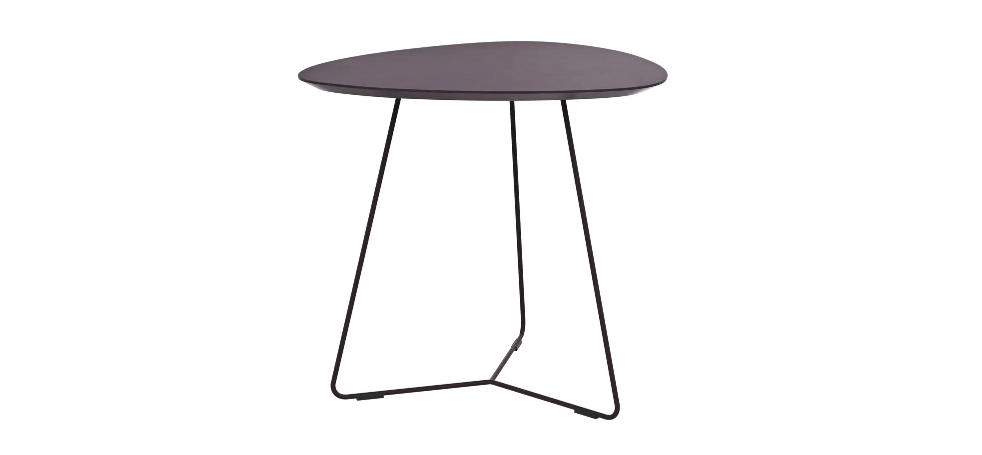 Ecktisch Fano - LBH ca. 59x50x55 cm, Fenix, Aubergine