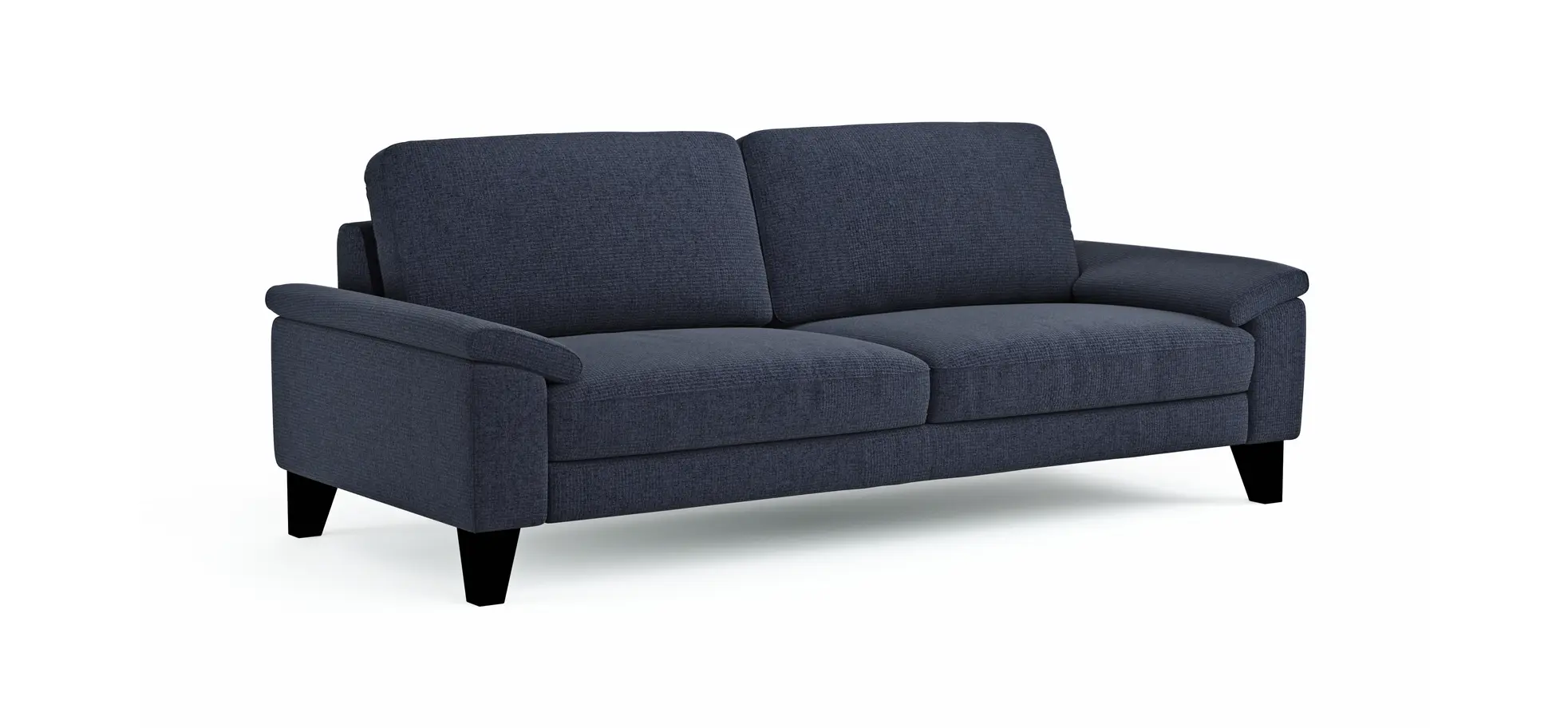 Sofa Oviedo - 3-Sitzer, Stoff, Dunkelblau