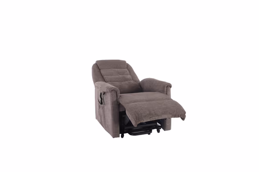 TV-Sessel MYRON - Aufstehhilfe, Relaxfunktion, Kopfteilverstellung, Stoff, Braun