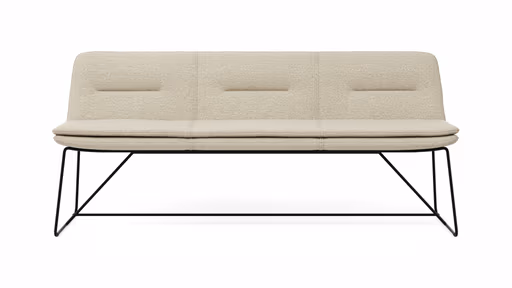 Polsterbank Macano - B ca. 200 cm, Stoff, Beige