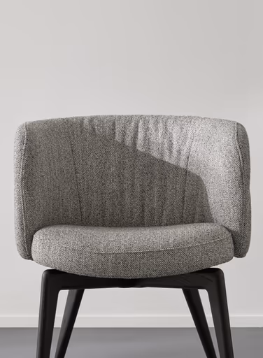 Armlehnstuhl Milana - Stoff, Grau