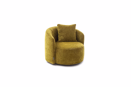 Drehsessel Valdis - Stoff, Mustard